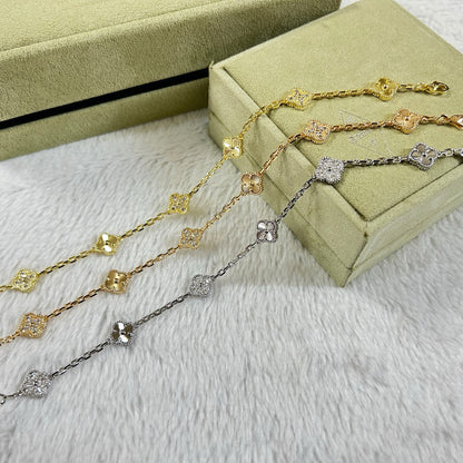 [Elite]CLOVER 6 MOTIF DIAMOND LASER BRACELET