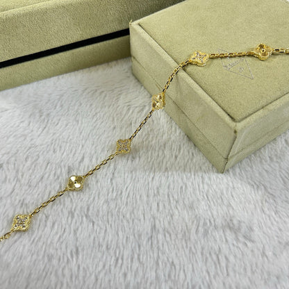 [Elite]CLOVER 6 MOTIF DIAMOND LASER BRACELET