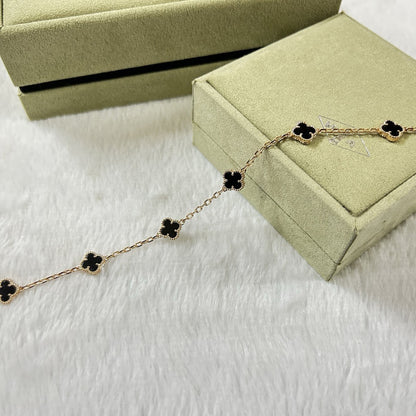 [Elite]CLOVER 6 MOTIF  ONYXS BRACELET