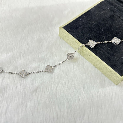 [Elite]CLOVER 6 MOTIF DIAMOND BRACELET
