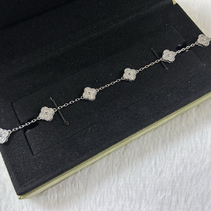 [Elite]CLOVER 6 MOTIF DIAMOND BRACELET