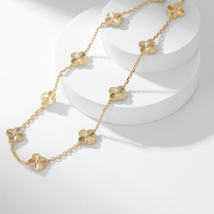 [Elite]CLOVER 10 MOTIFS LASER NECKLACE