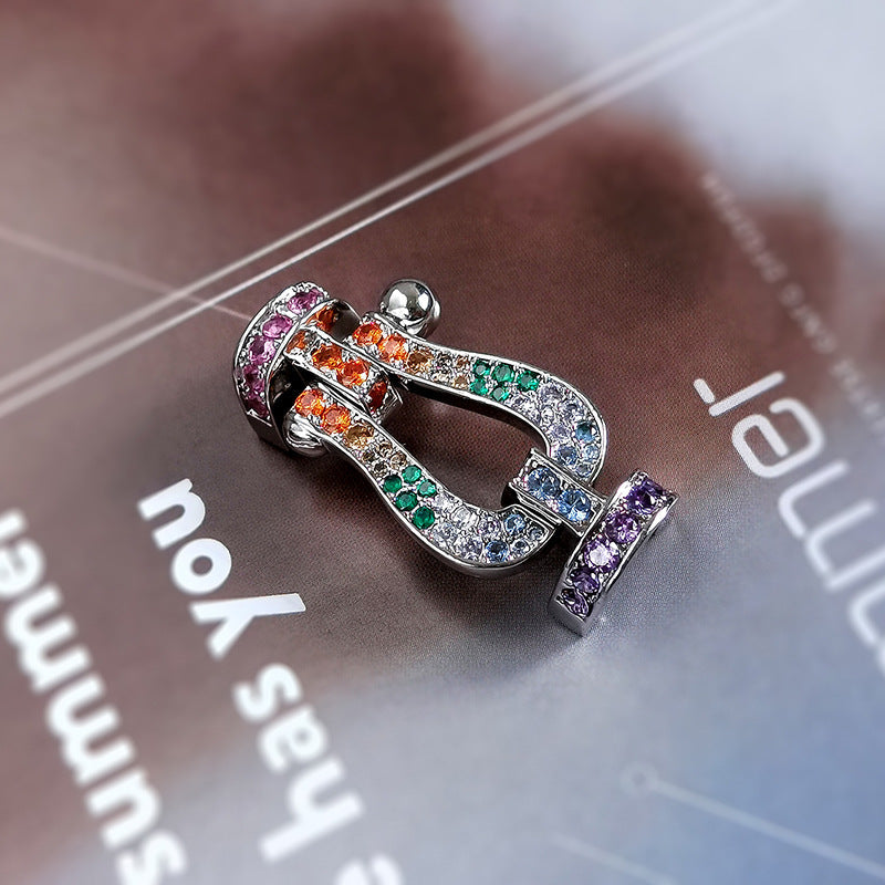 [Elite]FORCE LARGE HORSESHOE CLASP  METAL BRACELET