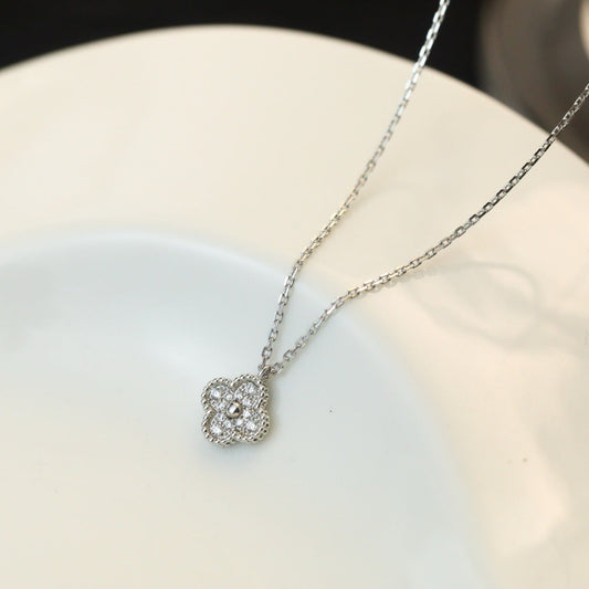 [Elite]CLOVER MINI 9.5MM PENDANT DIAMOND NECKLACE