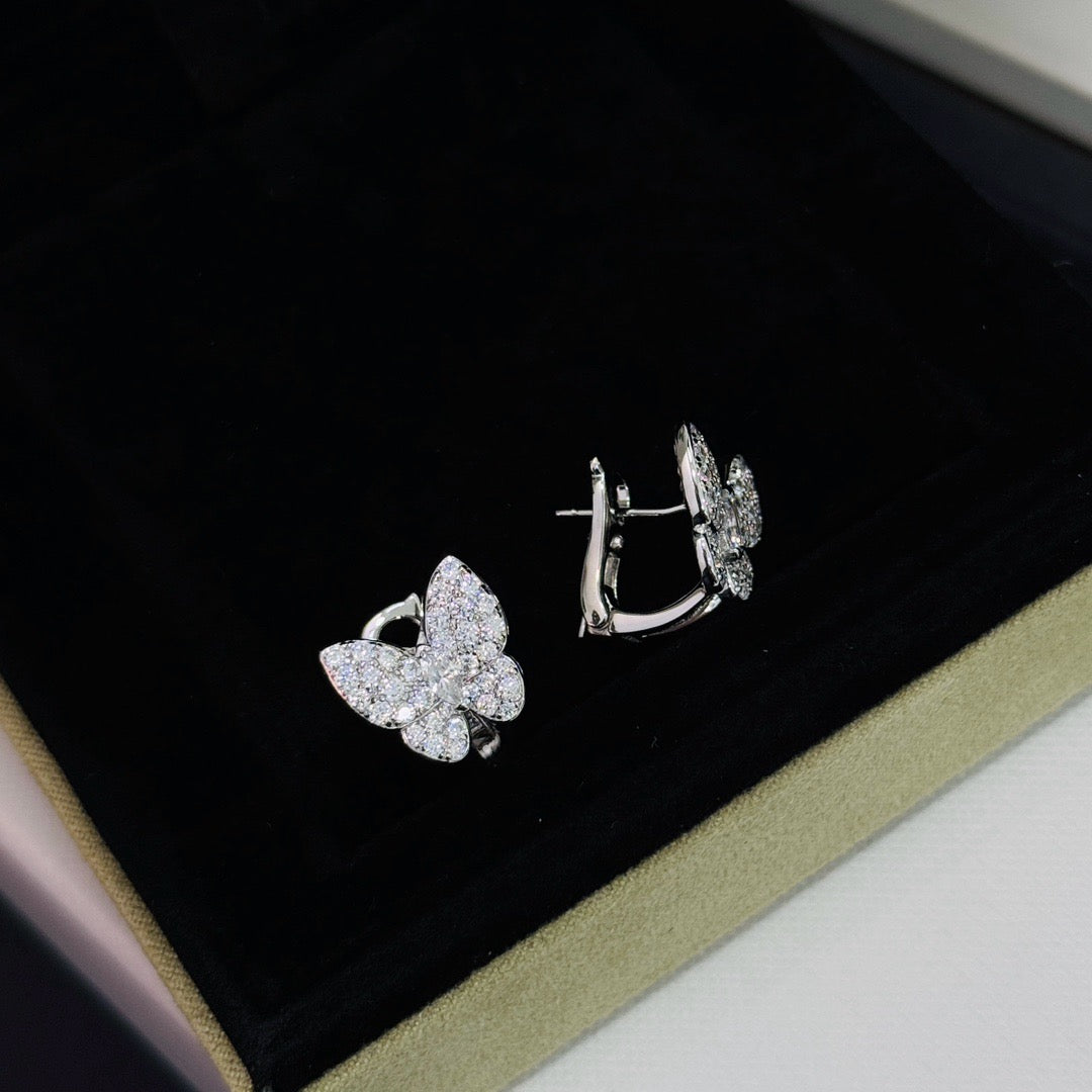 [Elite]BUTTERFLY ALL DIAMOND EARRINGS