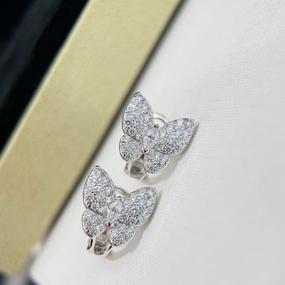 [Elite]BUTTERFLY ALL DIAMOND EARRINGS