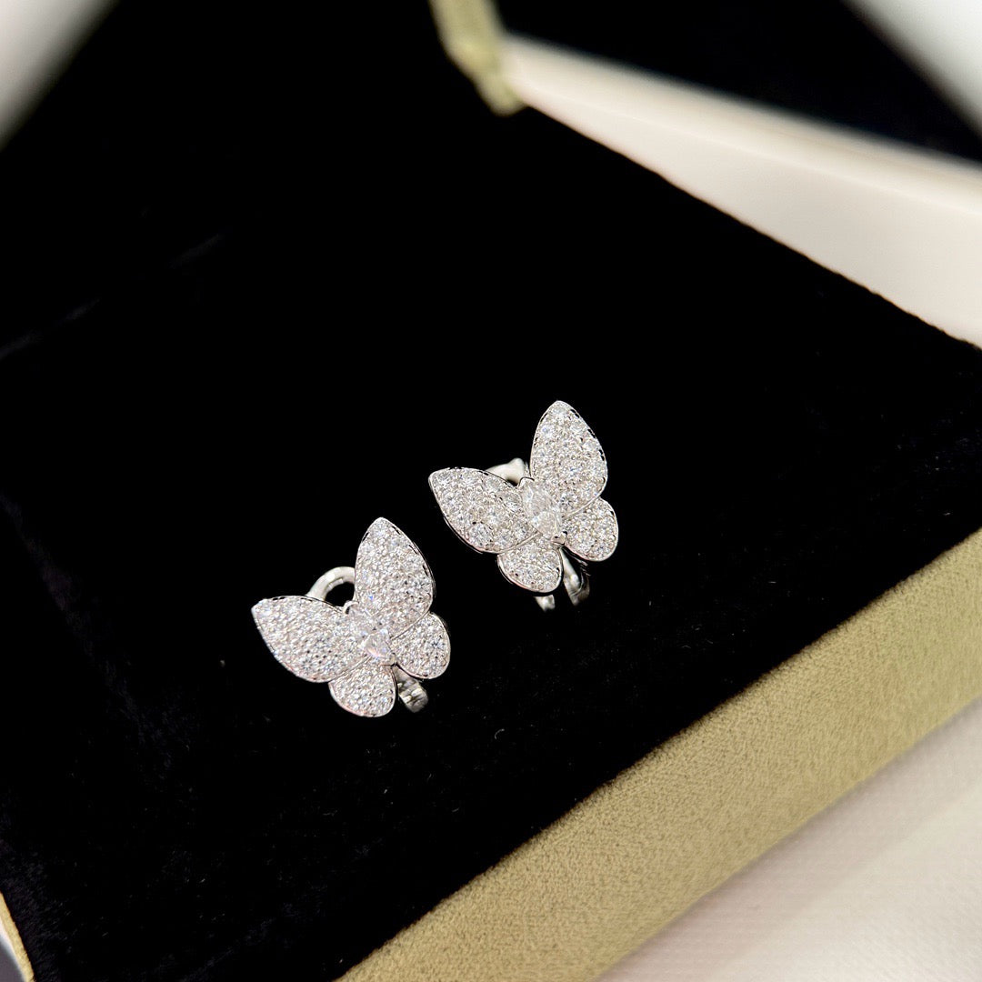 [Elite]BUTTERFLY ALL DIAMOND EARRINGS
