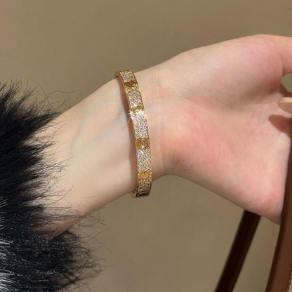 [Elite]LOVE BRACELET 6.1MM DIAMOND-PAVED