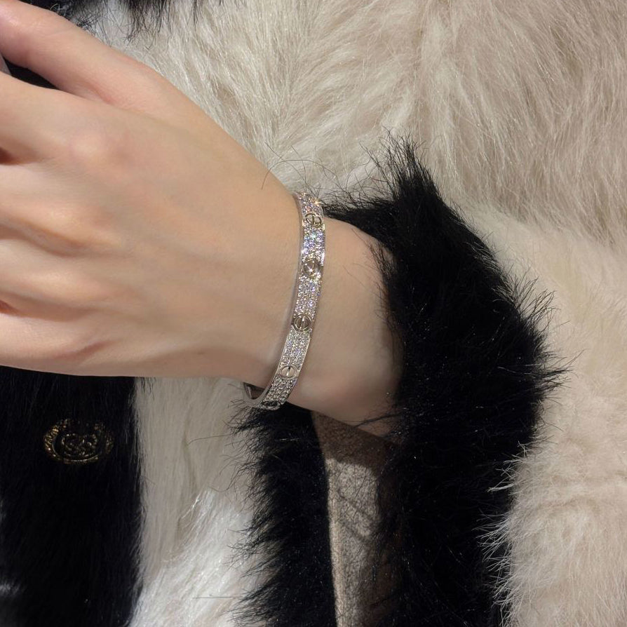 [Elite]LOVE BRACELET 6.1MM DIAMOND-PAVED