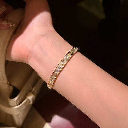 [Elite]LOVE BRACELET 6.1MM DIAMOND-PAVED 10 BIG DIAMONDS