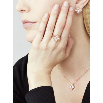 [Elite]CLOVER 15MM DIAMOND SINGLE FLOWER NECKLACE