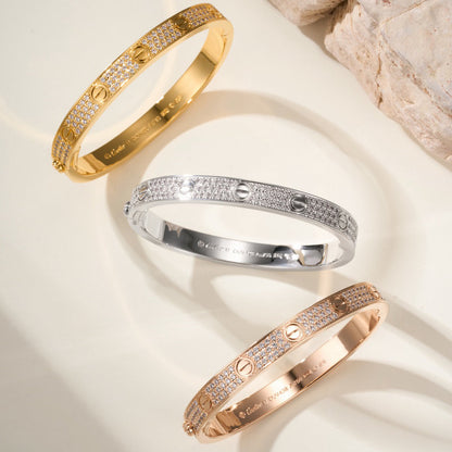 [Elite]LOVE BRACELET 6.1MM DIAMOND-PAVED