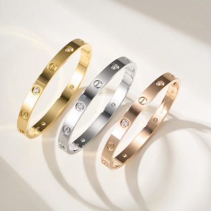 [Elite]LOVE BRACELET 6.1MM 4 DIAMONDS