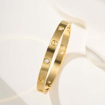 [Elite]LOVE BRACELET 6.1MM 4 DIAMONDS