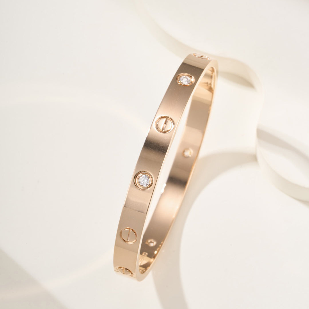 [Elite]LOVE BRACELET 6.1MM 4 DIAMONDS