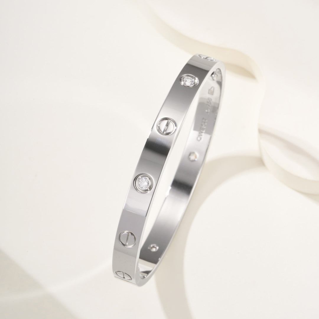 [Elite]LOVE BRACELET 6.1MM 4 DIAMONDS