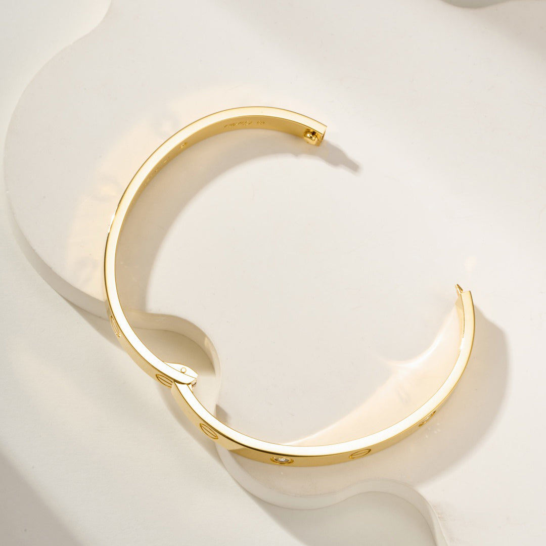 [Elite]LOVE BRACELET 6.1MM 4 DIAMONDS