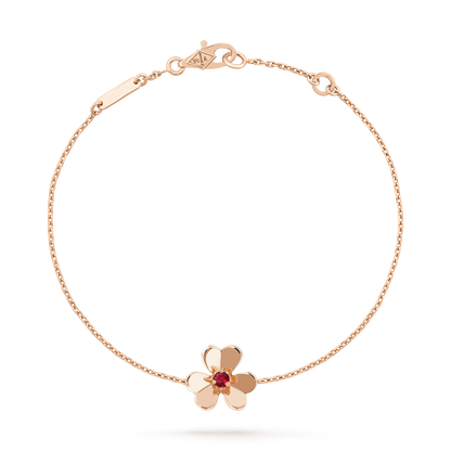 [Elite]FRIVOLE GOLD FLOWER PINK MALACHITE BRACELET