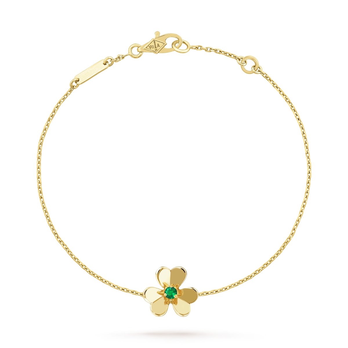 [Elite]FRIVOLE GOLD FLOWER PINK MALACHITE BRACELET