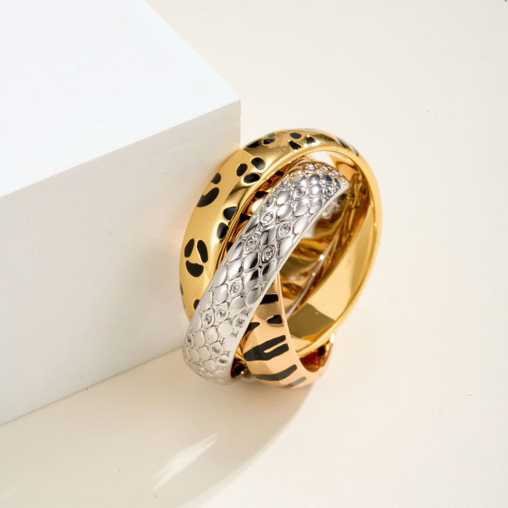 [Elite] TRINITY  RING LEOPARD PRINT