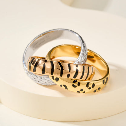 [Elite]TRINITY  RING LEOPARD PRINT