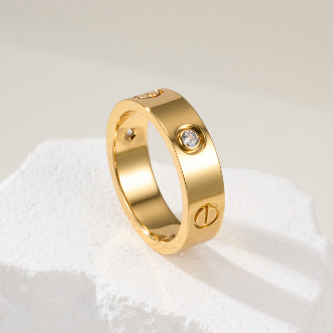 [Elite]LOVE 4MM 1 DIAMOND RING