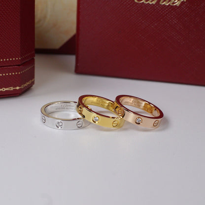 [Elite]LOVE 4MM 1 DIAMOND RING