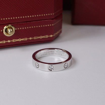 [Elite]LOVE 4MM 1 DIAMOND RING