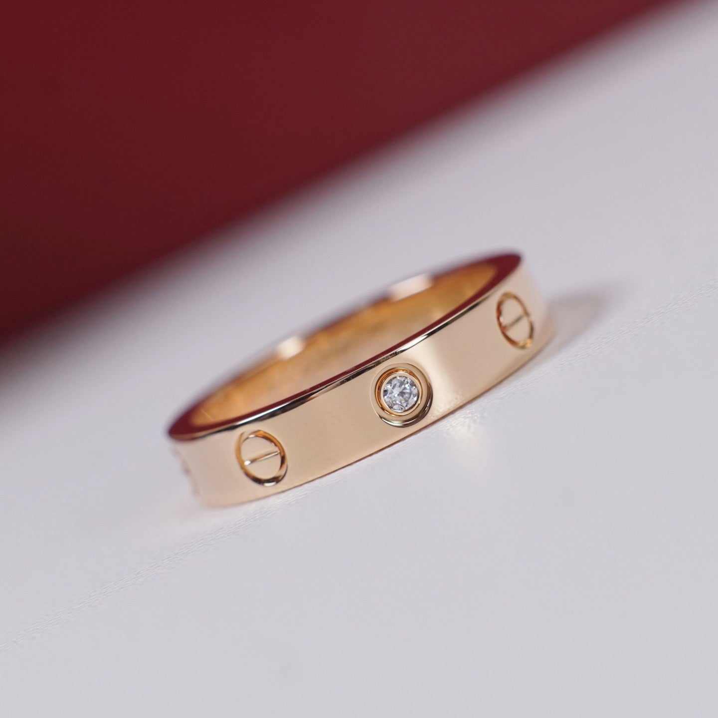 [Elite]LOVE 4MM 1 DIAMOND RING