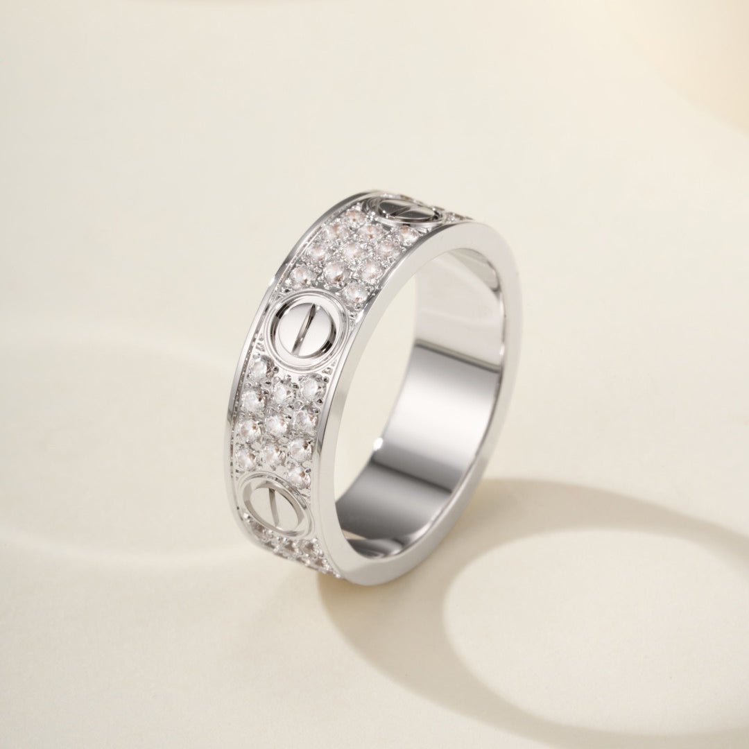 [Elite]LOVE RING 5.5MM DIAMONDS PAVED