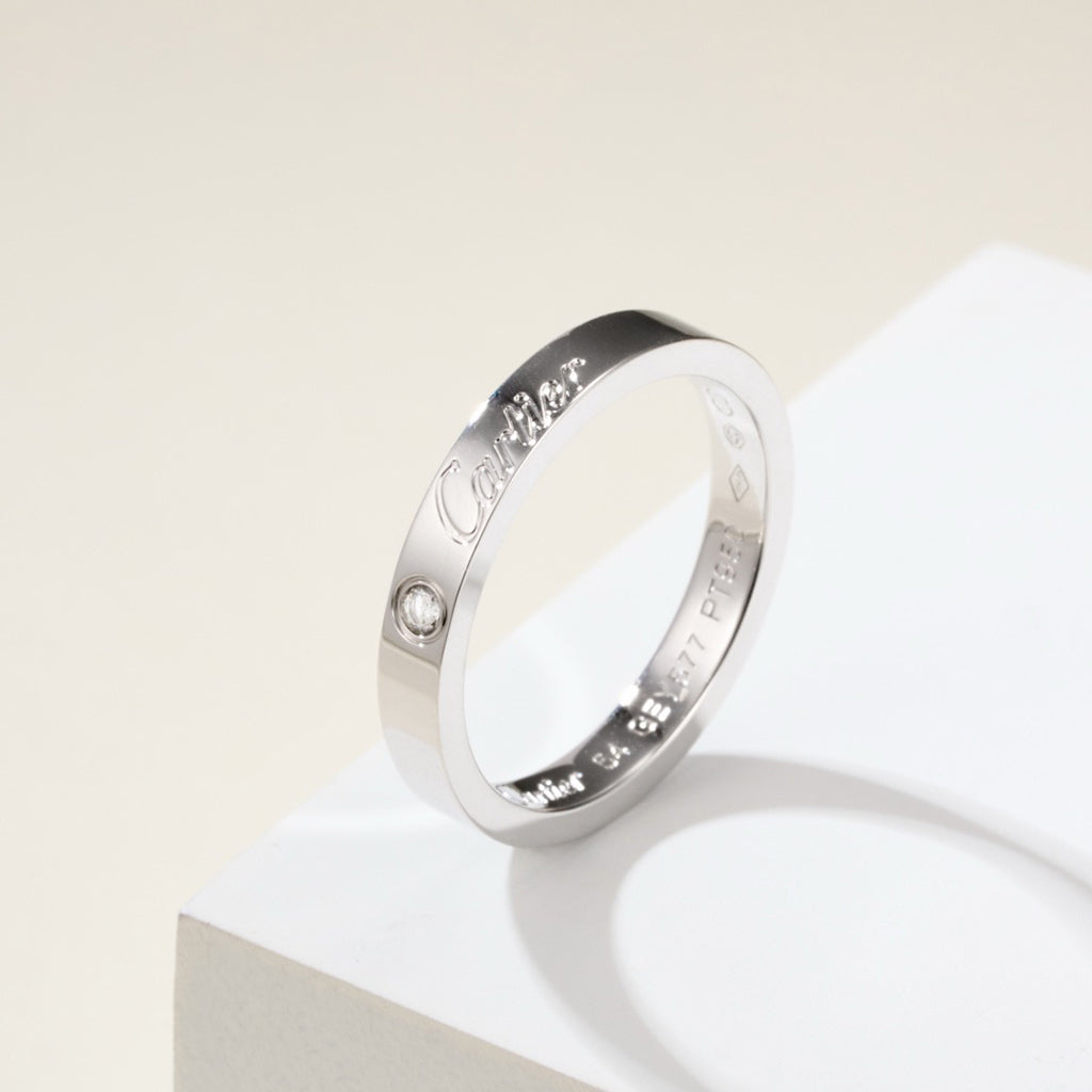 [Elite]LOVE RING 4MM 1 DIAMOND