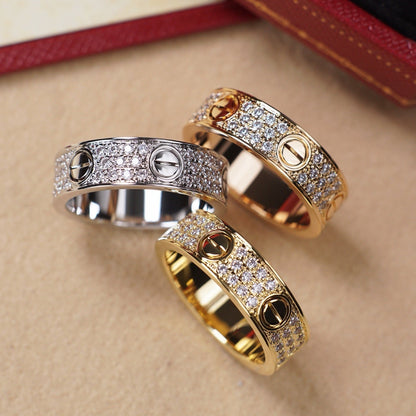 [Elite]LOVE RING 5.5MM DIAMONDS PAVED