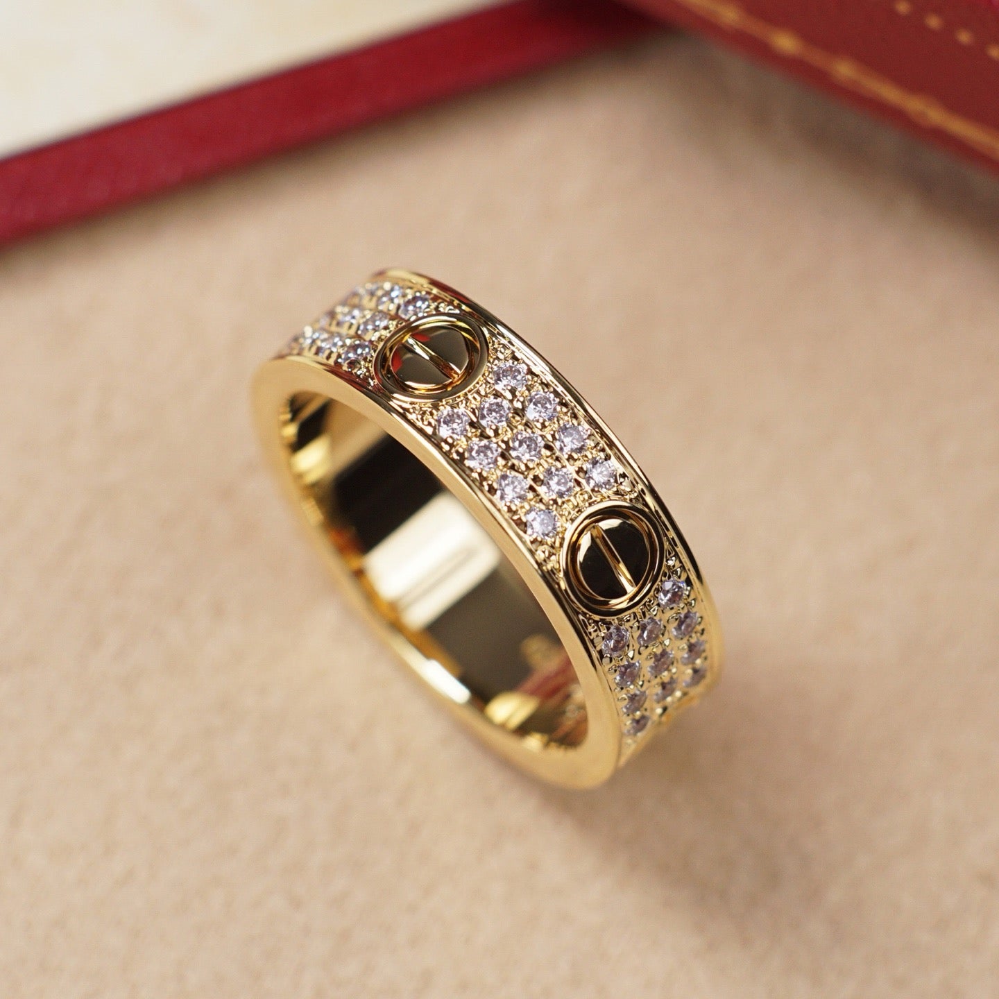 [Elite]LOVE RING 5.5MM DIAMONDS PAVED