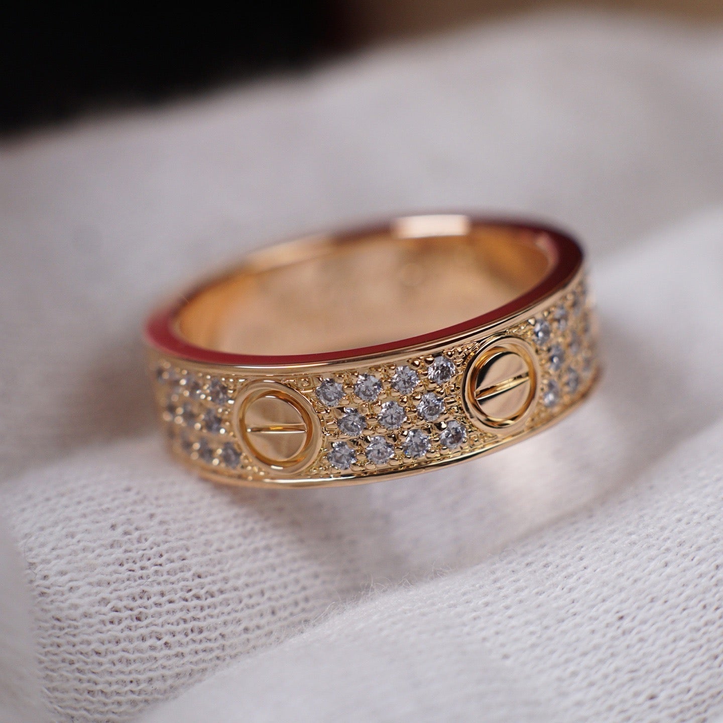 [Elite]LOVE RING 5.5MM DIAMONDS PAVED