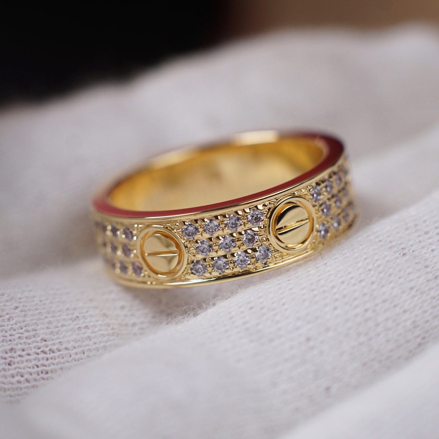 [Elite]LOVE RING 5.5MM DIAMONDS PAVED