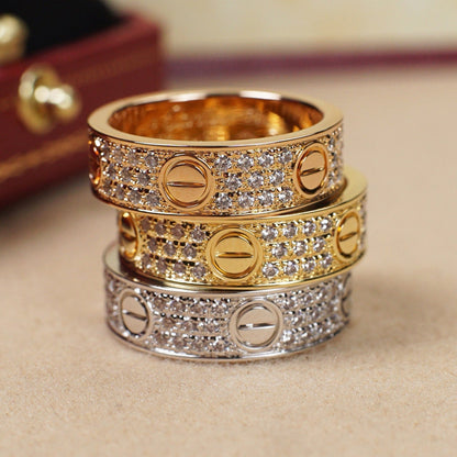 [Elite]LOVE RING 5.5MM DIAMONDS PAVED