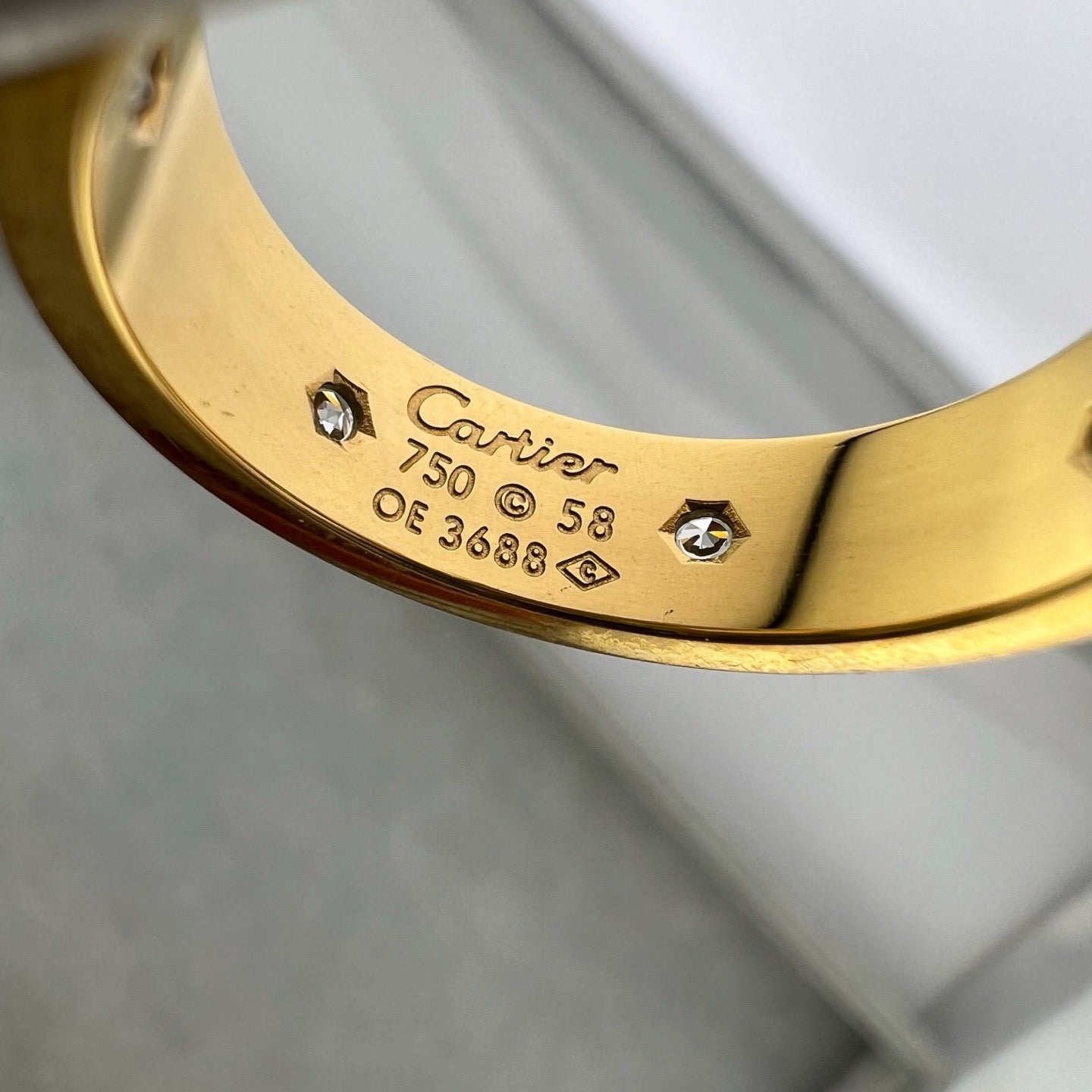[Elite]LOVE 5.5MM FULL-PAVE 6-DIAMOND RING