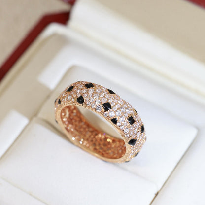 [Elite]PANTHERE SPOTTED FULL DIAMOND RING