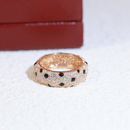 [Elite]PANTHERE SPOTTED FULL DIAMOND RING