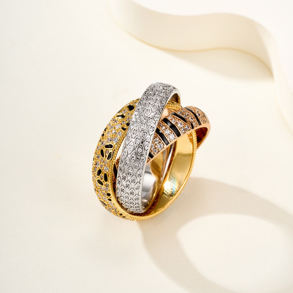 [Elite] TRINITY  RING LEOPARD PRINT