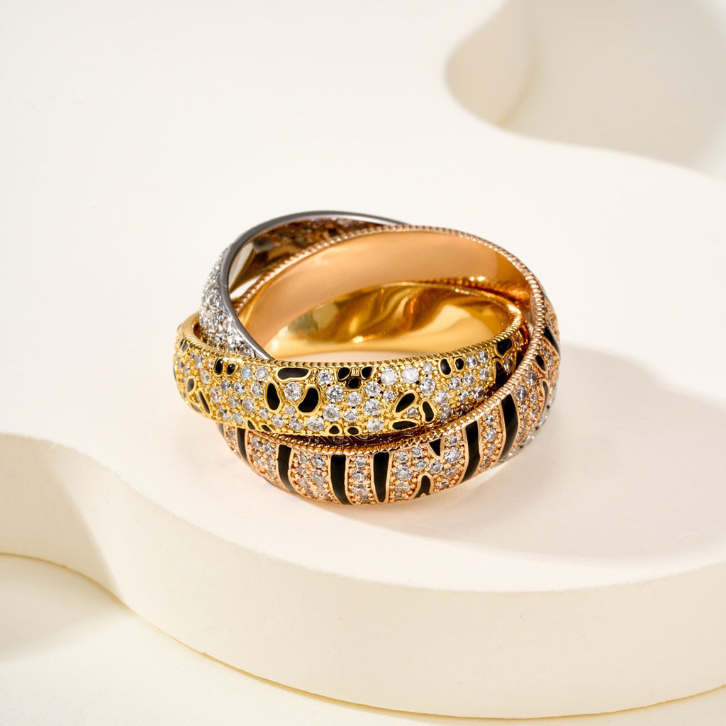 [Elite]TRINITY  RING LEOPARD PRINT