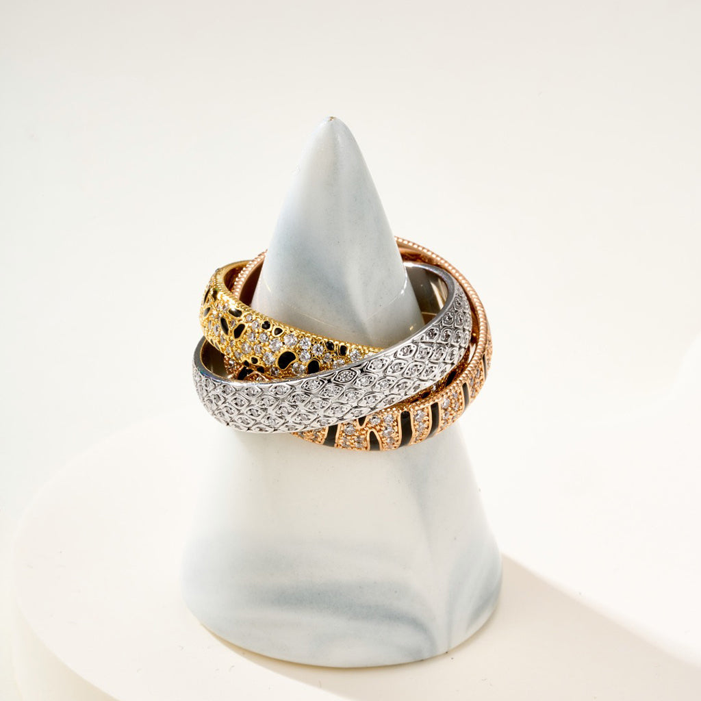 [Elite]TRINITY  RING LEOPARD PRINT