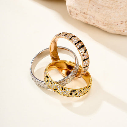 [Elite]TRINITY  RING LEOPARD PRINT