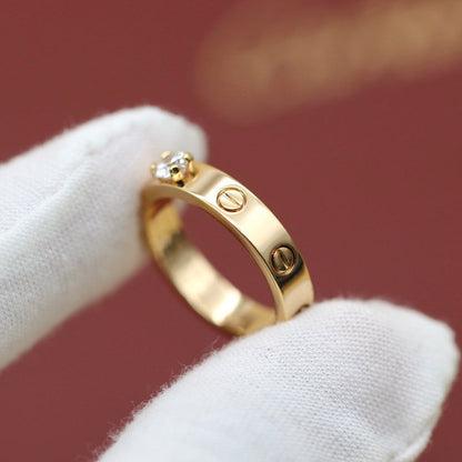 [Elite]LOVE RING 3.6MM 1 BIG DIAMOND