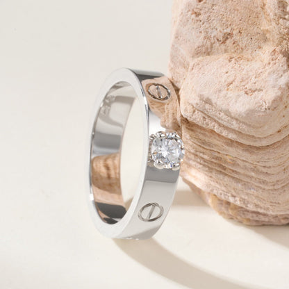 [Elite]LOVE RING 3.6MM 1 BIG DIAMOND