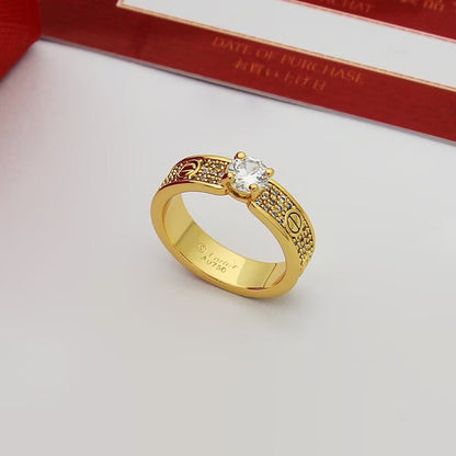 [Elite]LOVE RING 3.6MM 1 BIG DIAMOND FULL DIAMOND
