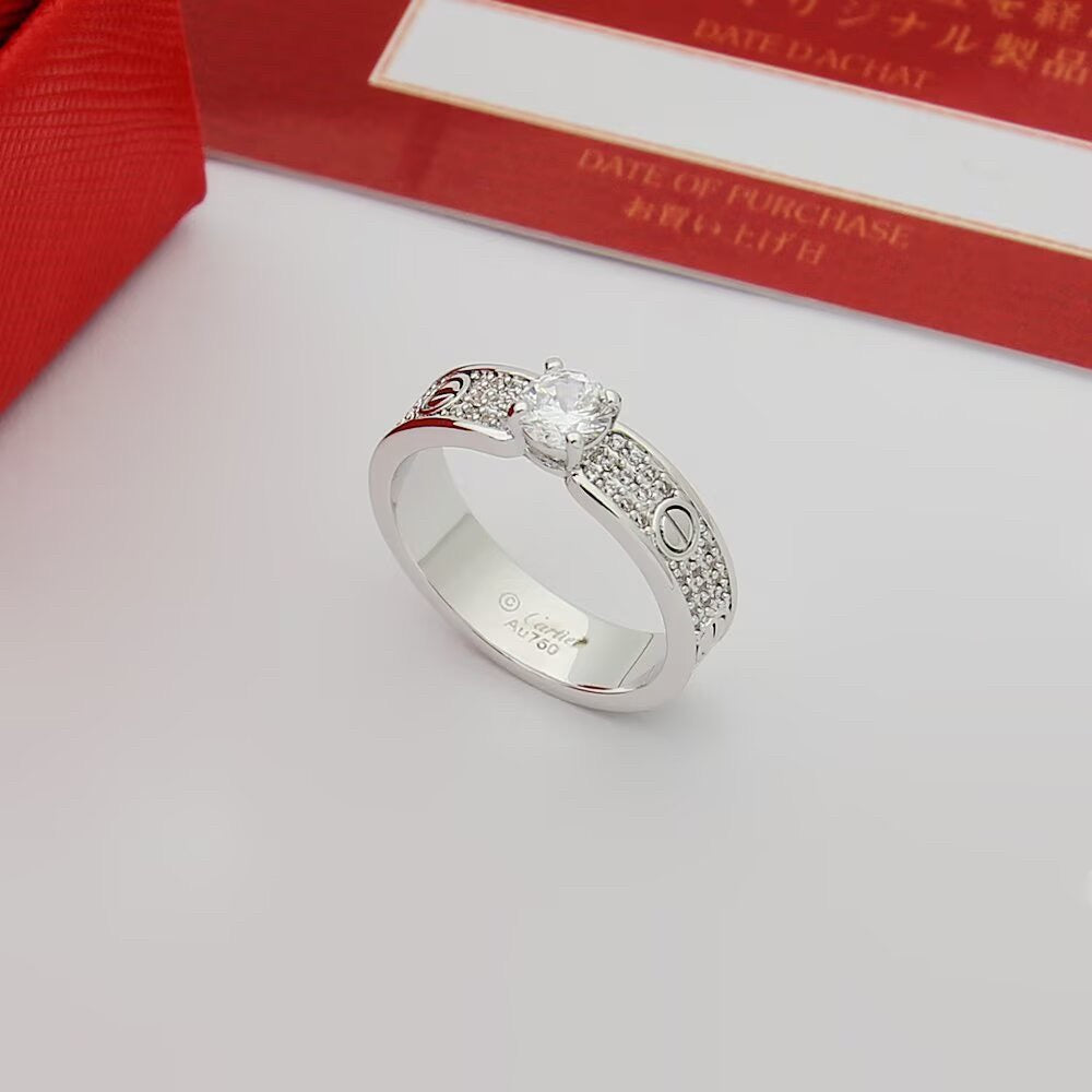 [Elite]LOVE RING 3.6MM 1 BIG DIAMOND FULL DIAMOND