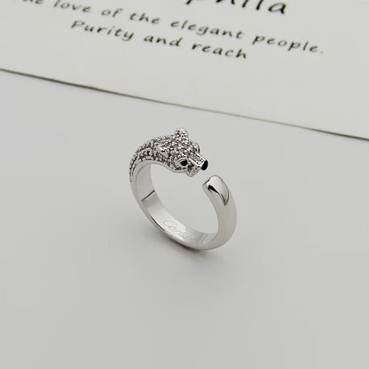 [Elite]PANTHERE HALF DIAMOND SMALL RING