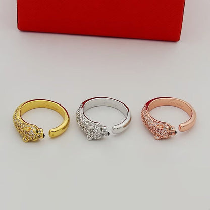 [Elite]PANTHERE HALF DIAMOND SMALL RING