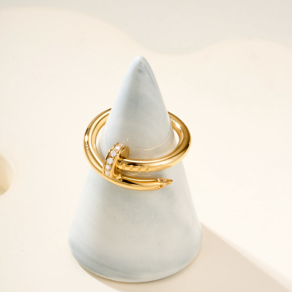 [Elite]JUSTE RING 2.6MM HALF DIAMOND